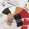 Lesnala 160pcs Hair Clip Display Cards, Hair Bow Cards, Hairpin Display Cards for Selling Clip Collecting Cardboard Holder Hair Accessorie Barrettes Jewelry 6.6 x 11.5cm (White/Black/Kraft/Red)