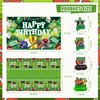 LXlucktim Football Birthday Party Decorations, 189 Pcs Football Themed Party Supplies for Boys Baby - Backdrop, Toppers, Balloons, Cupcakes Wrappers, Hanging Swirls, Tablecloth, Centerpieces