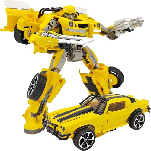 M-Cansam Deformation Robot Toy, Deformed Car Robot Toys, Action Figure Deformation Car Model, Alloy Deformation Portable Robot Toys Girls Boys (Automobile Robot F)