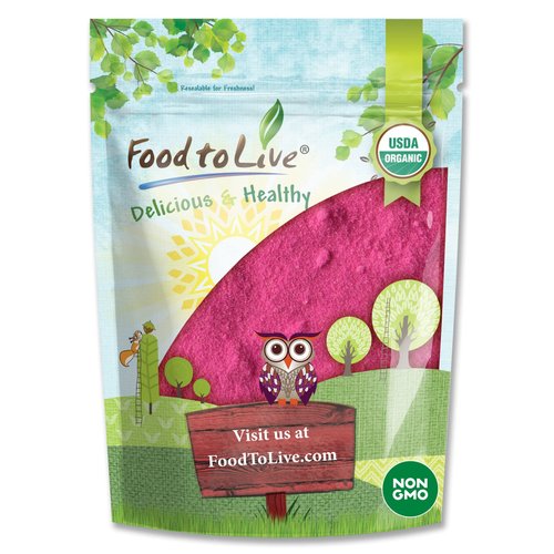 Food to Live Organic Dragon Fruit Powder, 1.5 Pounds – Non-GMO, Powdered Red Pitaya, Vegan, Bulk. Contains Maltodextrin. Rich in Antioxidants, Fiber, Vitamin C. Perfect for Shakes, Smoothie Bowls