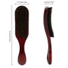 Haosie Soft Wave Hair Brush, Wood Handle Paddle Hair Brush, Natural Smoothing Hair Brush For Men & Women Fine Thin Hair