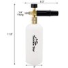 Twinkle Star Pressure Washer Gun Snow Foam Lance, with 1/4 Inch Quick Connector, 5 Pressure Washer Nozzle Tip, 1 Liter