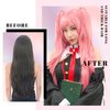 MYKURS Extra Long Mesh Wig Caps for Long Thick Hair, Fishnet Open-end Wig Cap for Women, Reusable Hair Net for Wrapping Hair, Twist and Re-cover Hair Net for Wigs, 2 Pieces