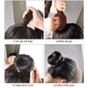 Donut Hair Bun Maker Kit, LHAAAYF Ring Style Bun Maker Set with Hair Bun Makers (2 medium and 2 small), 10 pieces Hair Pins, Ballet Bun Maker, Donut Bun Maker Hair, Magic Simple Fast Spiral Hair Braid