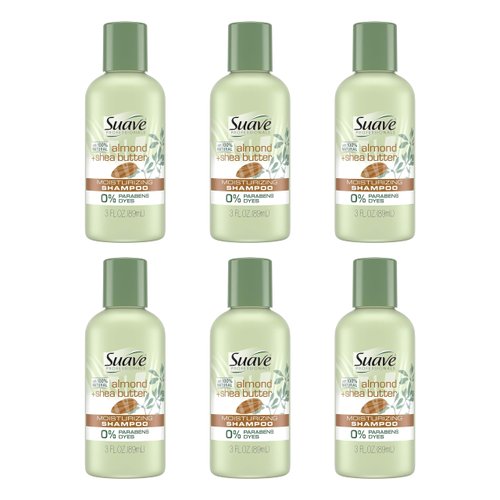 Suave Professionals Moisturizing Shampoo Almond + Shea Butter 3 oz. (Pack of 6)
