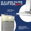 2-PACK Air Filter Factory 6-7/8 x 17-1/8 x 3/8 Inches Range Hood Aluminum Lens Grease Filters