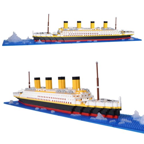 Geniteen Building Blocks, Titanic Model Micro Building Blocks Set 1860 PCS Mini Building Blocks, Gifts for Adult