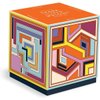 Galison Frank Lloyd Wright Textile – 4 200-Piece Puzzles Block Set with Iconic Geometric Illustrations for Coffee Table Amusement and Décor
