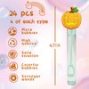 24 Piece Halloween Bubble Wand for Kids(6 Style),Cute Bubble Wand Great for Halloween Party Favors,Pinata Suffer,Halloween Goodie Bags Filler,School Classroom Prizes, (Halloween)