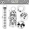 20 Pcs Soccer Lipstick Holder Soccer Keychains Bulk Soccer Gifts for Team Soccer Portable Wristlet Keychain Lanyard for Lipstick
