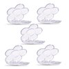5 Pieces Flower Shape 6 Grids Empty Eyeshadow Tray with Aluminum Palette Refillable Powder Lipstick Cosmetics Container Box for Festivals Party Club Appointment Wedding