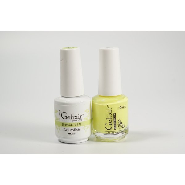 Gelixir Duo Matching Gel and Nail Polish, Made in USA. (064-Daffodil)