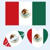 Mexico Flag Tattoos, 30 Sheets Mexico Flag Temporary Face Tattoos Stickers, 90 Pcs Waterproof Sweat National Flag Removable Fake Tattoos