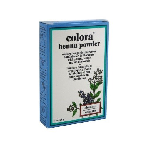 Colora Henna Powder Hair Color Chestnut 2 Ounce (59ml) (2 Pack)