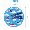 80 Pcs Airplane Party Supplies Airplane Aircraft Paper Plates Napkins Forks Dinnerware for Aviation Theme Boys Baby Shower 1st 2nd 3rd 4th Bday Party Decorations