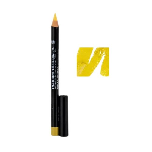 Professional Makeup Eye Liner Eyebrow Pencil 924 Yellow 0.04 oz ~ Bold Yellow Precision Pencil