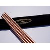 Set of 4 - Twisted Pure Copper Drinking Straws in Black Velvet Bag with Cleaning Brush. Part of the 1897 Collection from Cuyahoga Copper