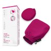 Renaissance Glove a body Exfoliating Mitt with face scrubbing accessory by Daniele Henkel – Vegan more effective & resistant than a loofah, brush or scrub sponge bath -100% natural (Royal Magenta)