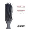 Kent AH11G Airhedz Pro Narrow Pin Hair Brush, Fine Pin Detangler Brush Ideal for Taming and Straightening Non-Scratch for Pain-Free Detangling