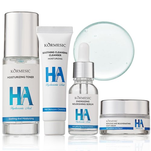 Skin Care Set, Hyaluronic Acid Women Beauty Gift Sets, Skin Care Kit Reduce Wrinkles & Hydrate, Anti Aging Skin Care Set With Cleanser,Toner,Serum,Face Cream,Facial Kit For Women & Teen Girls