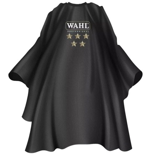 Wahl Professional 5 Star Barber Cape, Water Resistant, Bleach Proof, Color Cream Resistant, Static-Free, 100% Polyester, 54"x63"