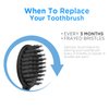 Replacement Toothbrush Heads with Covers for Burst (5 Count, Black)