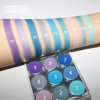 AMY'S DIARY Blue Eyeshadow Palette Blue Purple Matte eye shadow makeup,9 colors Blue Purple Matte Eyeshadow Long Lasting Colorful Eye Shadow Plattet for Women (03)