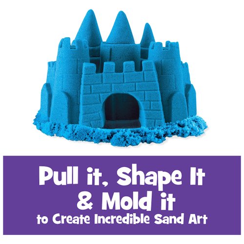 Kinetic Sand, The Original Moldable Sensory Play Sand, Blue, 2 lb. Resealable Bag, Ages 3+