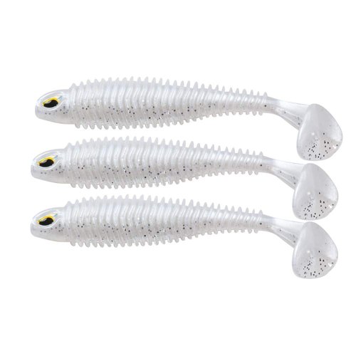 JOHNCOO Soft Baits Multiple Color Paddle Tail Fishing Lures for Bass Swimbait Artificial Lures 80mm/3.15in