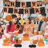 18pcs Basketball Birthday Party Decorations Banner Honeycomb Centerpieces Hanging Swirls for Boys Basketball Themed Party Decorations