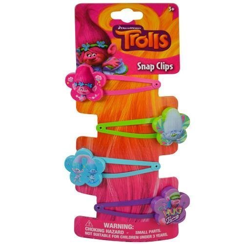 Trolls Snap Clips Barrets With Motif