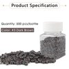 Sixstarhair Silicone Micro Link Rings 5mm Lined Beads for Hair Extensions I Tip Hair Extensions Tools Beads (500pcs, Dark Brown)