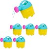 6 Pack Kids Watering Cans Bulk (Mini) 4.5" Plastic - Gardening Planting Tools for Kids & Toddlers, Beach Party Favors Gifts, Bulk Sand Toys