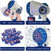 Eaglestone 2 Bubble Gun for Kids, Light Up Bubble Machine for Toddlers, 8 Hole Blower with 4 Refill, Automatic Bubble Maker for Bubble Blaster,Outdoor Toys, Birthday,Christmas Party Favor Gift