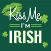 Creative Converting 16 Count Paper St. Pat's Fun Kiss Me Beverage Napkins, Green