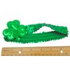 St Patrick's Shamrock Headbands Green Sequin Hair Band Glitter Clover Head Wear for Women Ladies Girls Paddy's Day Party Accessory Pack, Set of 2