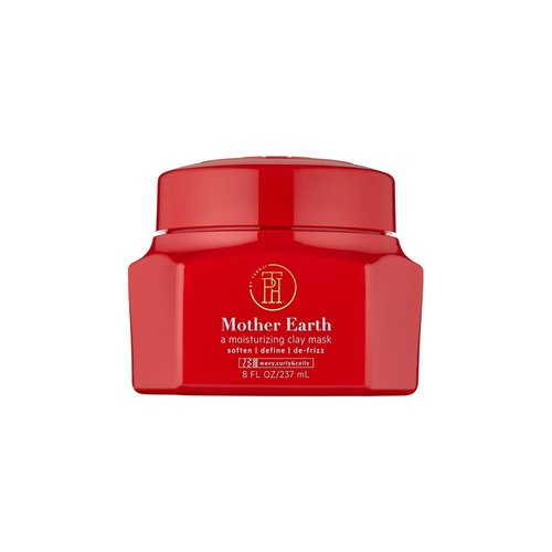TPH BY TARAJI Mother Earth Defining Deep Conditioning Clay Hair Mask with Coconut Oil, Apple Cider Vinegar & Kaolin Clay| For Coily, Curly & Wavy Hair | Sulfate Free| For Women & Men, 8 fl. oz