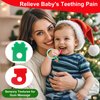 Christmas Baby Teething Ring Toys – Christmas Gift & Stocking Teethers for Newborns, Infants & Toddlers – Sensory Chew Bracelet for Teething Relief – Perfect Baby’s First Christmas Basket Stuffers