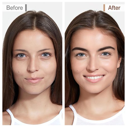 Boobeen 2-Color Eyebrow Palette, Brow Powder Makeup for Sculpting and Defining Brow, Eye Contour Kit with Brush Applicator