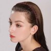 SHEHARUHI 6 PCS Zig Zag Headbands for Women and Girls Shark Teeth Plastic Hair Band 90s Fashion Non Slip Comb Effortless Spike Headband