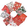 Stratalife 22PCS Christmas Organza Gift Bags 5X7 with Drawstring Mixed Pattern Snowflake Jewelry Drawstring Bags Candy Party Favor Pouches Bags