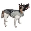 DOGHELIOS 'Lotus-Rusher' Waterproof 2-in-1 Pet Dog Jacket Coat with Removable Polar Fleece Lining w/ Blackshark technology, X-Small, Grey, Black
