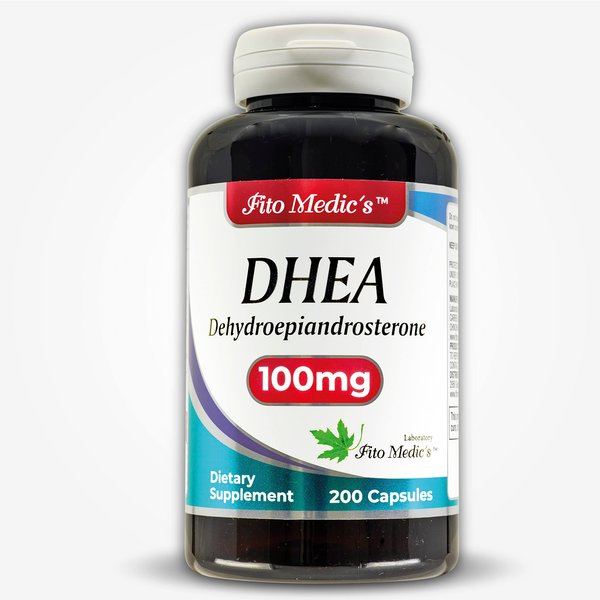 FITO MEDIC'S Lab | DHEA | dhea 100mg | 200 Capsules | dhea Supplement | dhea Supplement for Women | dhea Supplement for Men | Ultra high Absorption.