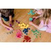 Math for Love 21st Century Pattern Blocks - Set of 132 Colorful Wooden Blocks in Eight Shapes for Creative STEAM Play at Home or School