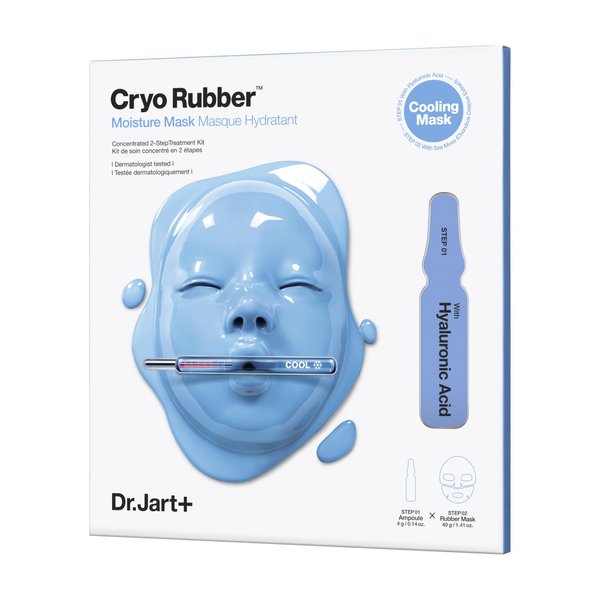 Dr.Jart+ Cryo Rubber Face Mask with Moisturizing Hyaluronic Acid | Korean Skin Care, 1.41 Ounce