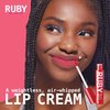 Ruby Kisses Velvet Lip Gloss, Matte Finish Lipstick, Rich Color, Long Lasting Lip Stain, Light Weight, Nourishing Hydration, High Pigment Lip Tint (WARM KISS)