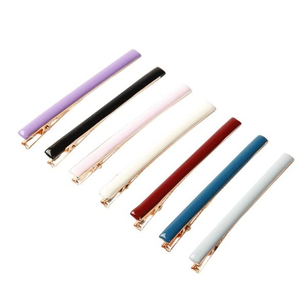 HLLMX 7 PCS Alligator Hair Clips - Duckbill Hair Pins, Duck Teeth Hair Barrettes, Alloy Bobby Pins in Solid Colors for Women and Girls