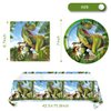 Tyrannosaurus rex Party Tableware Set,20 Plates and 20 Napkins and Tablecloth71 '' x 42 '' Jurassic Dinosaur Party Supplies ForKids Birthday Party Supplies