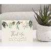 MPC Brands Blank Funeral Thank You Cards - Sympathy Bereavement Thank You Cards With Envelopes - Message Inside (50, Sage Floral)