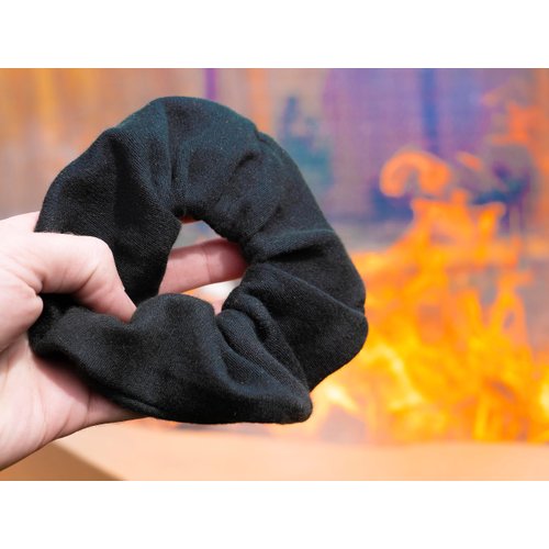 Tactical Scrunchie™ - Hair Tie - Hidden Zipper Pocket, Scrunchies for Thick Hair, Fire Resistant, Self Defense Punching, MMA Padded Knuckle Protectors, Soft Gel Hand Wraps for Boxing